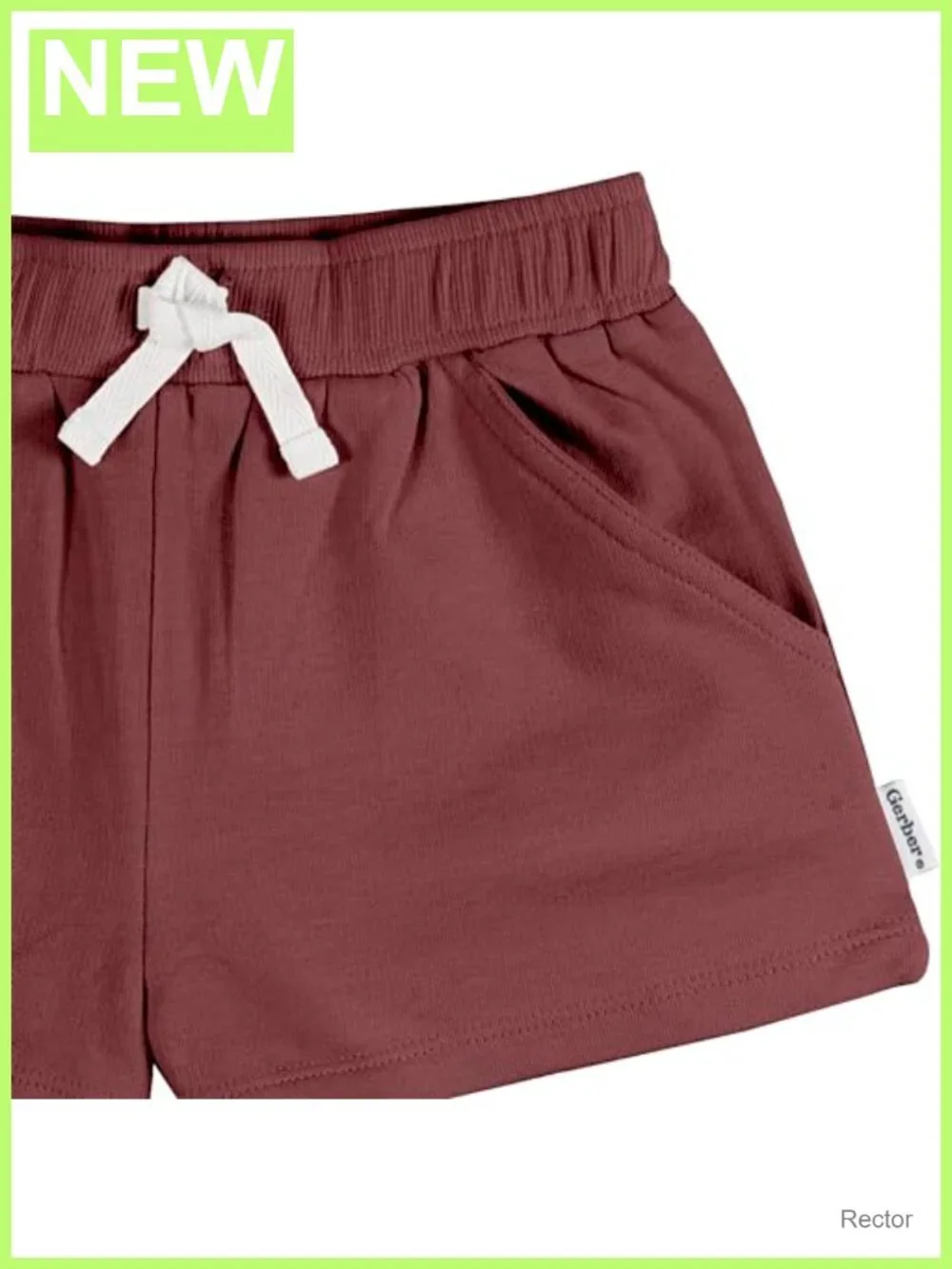 Gerber Baby Girls 3-Pack Knit Shorts Elastic Waist Summer Play Casual